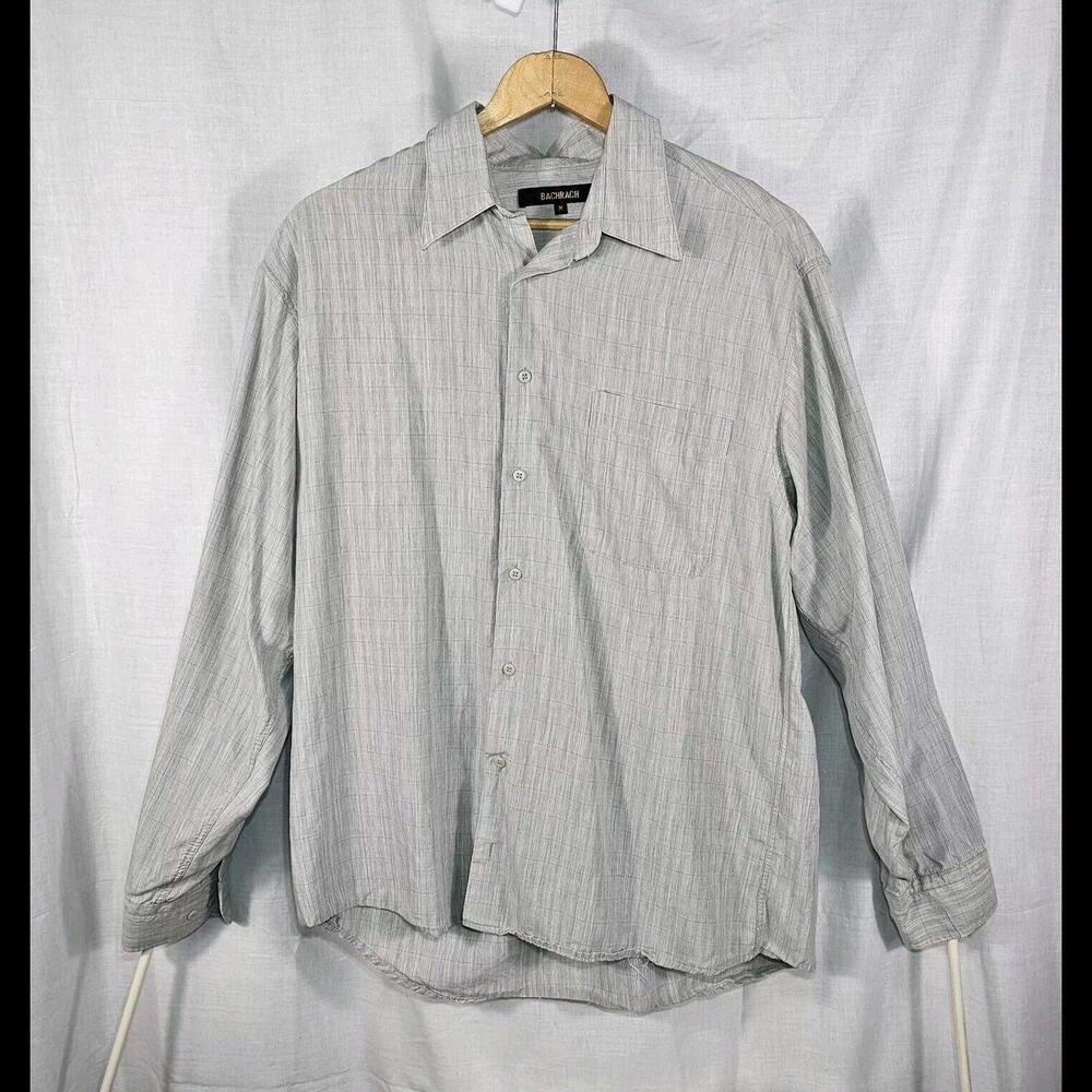 Bachrach Men's Size Medium Button Up Shirt Long Sleeve Sz Med